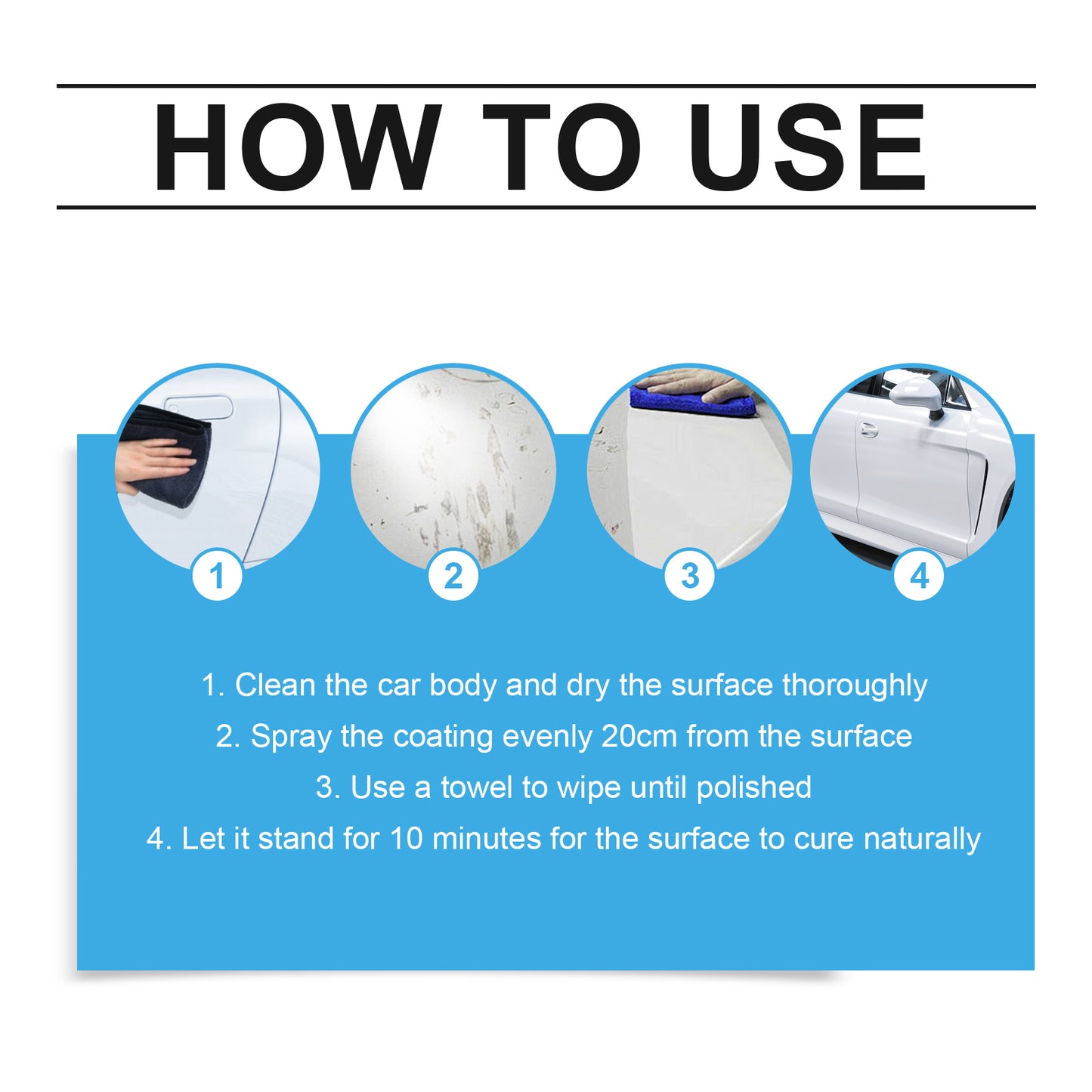 Homonth Automotive Multi-Functional Coating Spray, Car Paint Retrofitting Anti-Stain Gloss Brightening Coating Coating Protective Agent