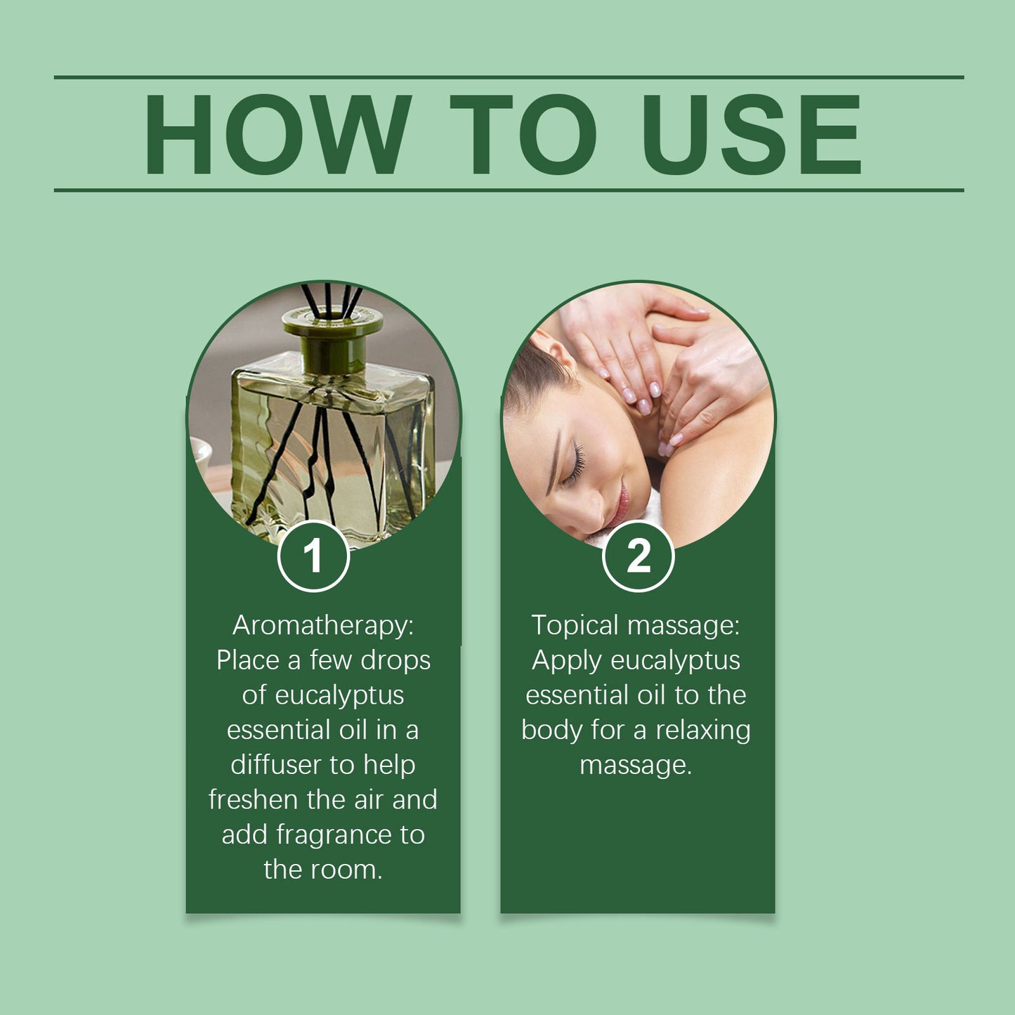 OceAura Eucalyptus Body Essential Oil Gently Moisturizes And Moisturizes With A Refreshing Aroma Soothing And Relaxing Topical Massage