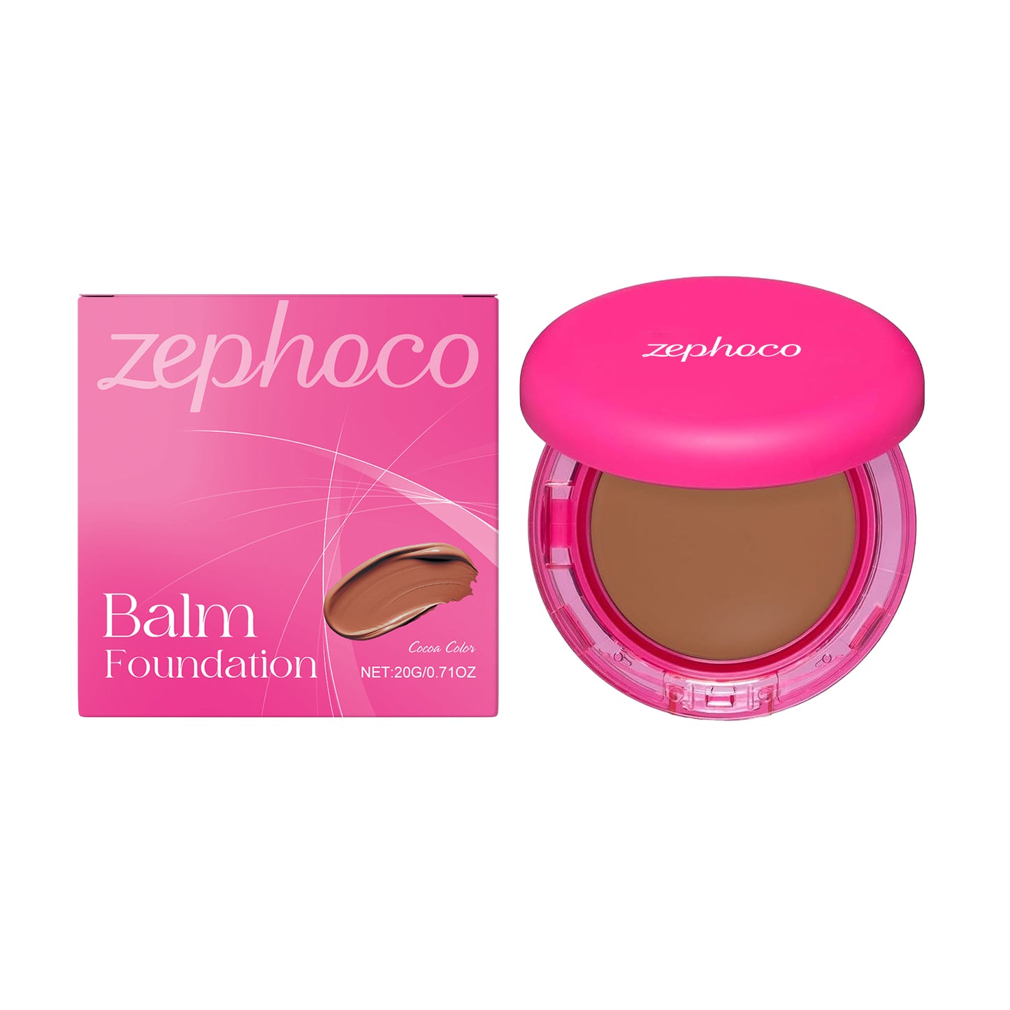 zephoco Moisturizing Foundation, Light, Moisturizing And Moisturizing Skin, Concealer Clear Oil And Dry Skin