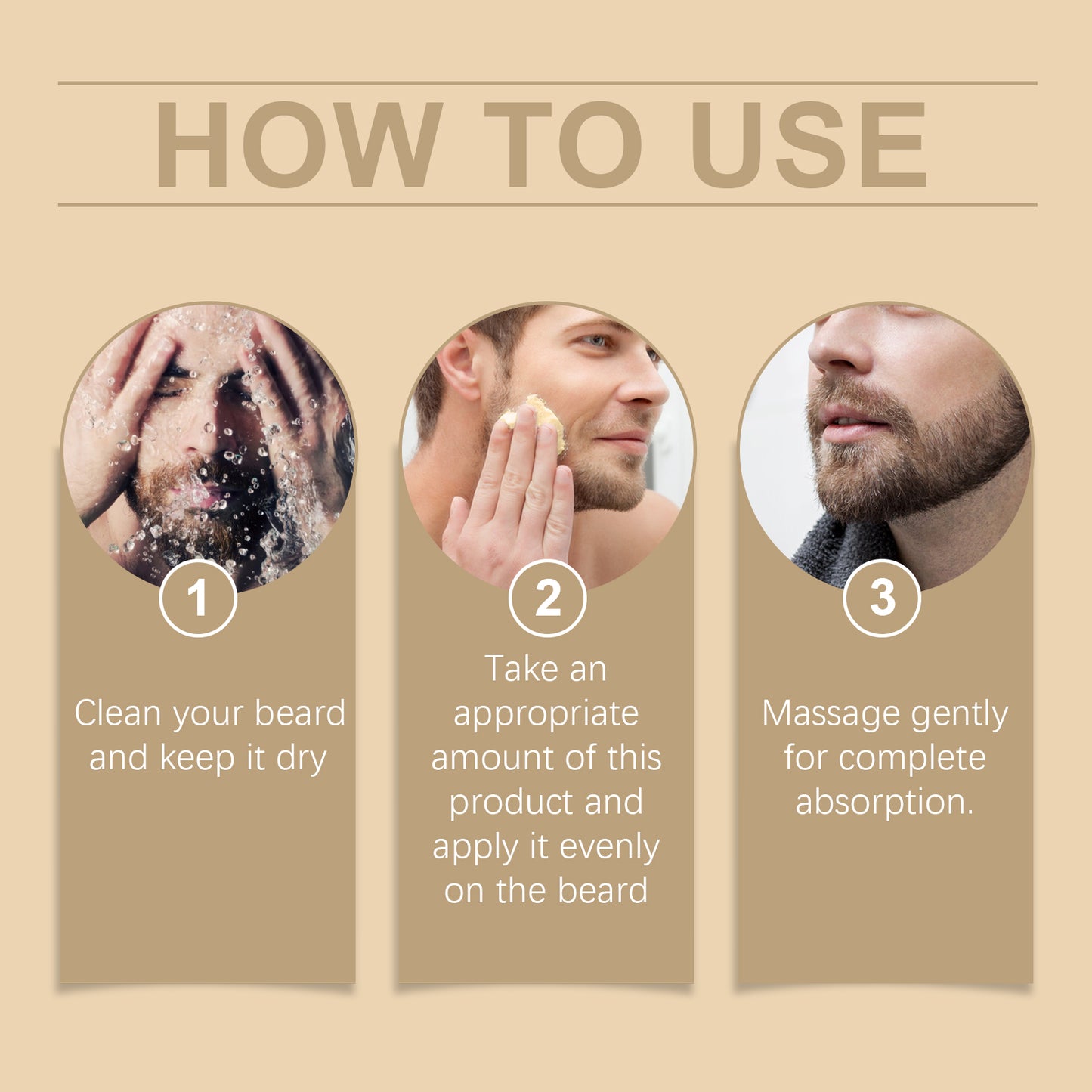 WoodSleep Men's Beard Balm Gentle Nourishing Beard Fragrance Soft, Bright And Three-Dimensional Shape