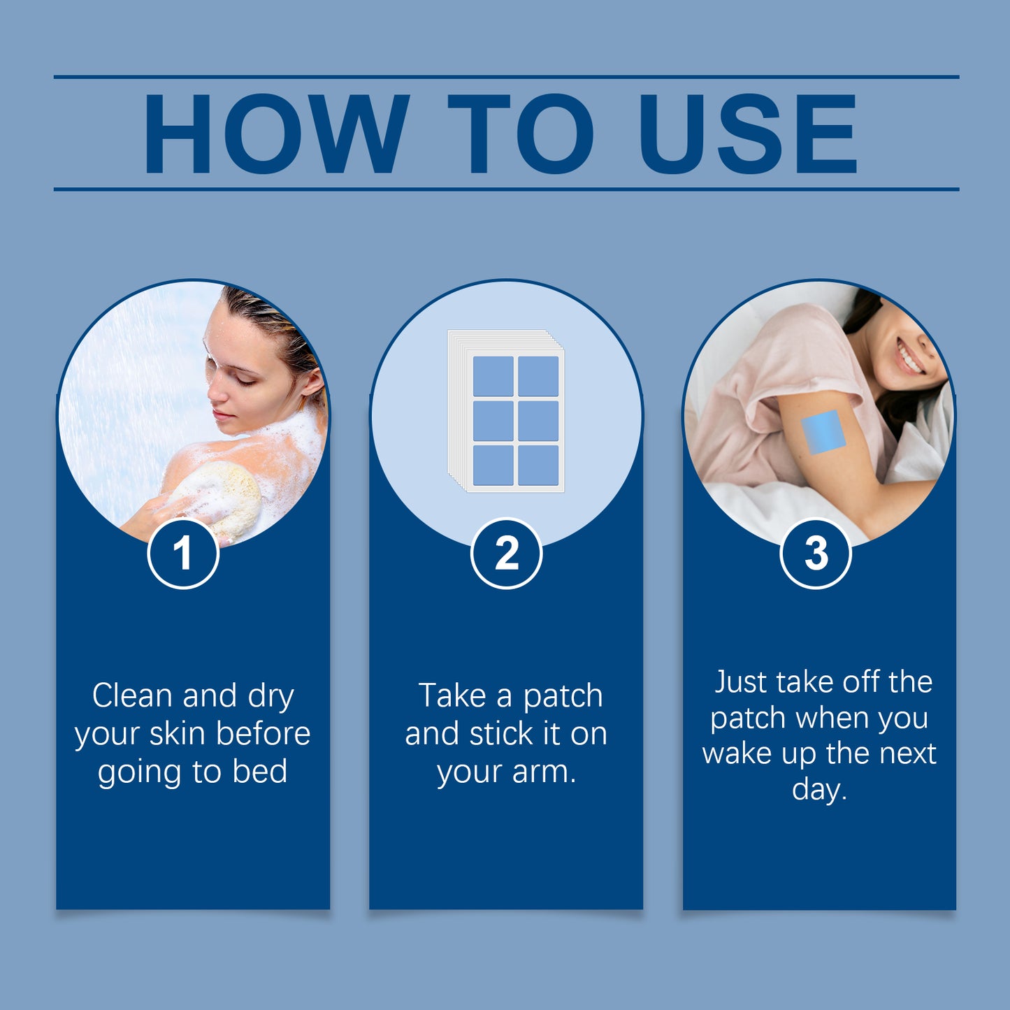 Blue Wind Chime Sleep Care Patch Night Care Sleep Fragrance Household Fragrance Essential Oil Patch