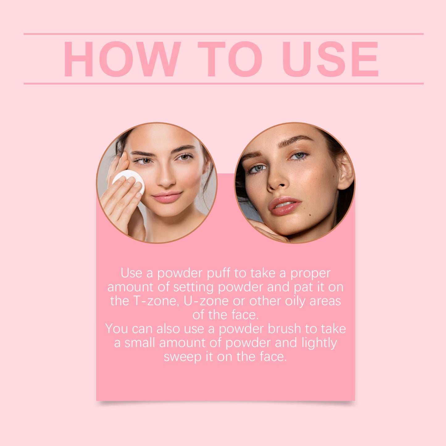 Eelhope The Setting Powder With Brush (Beige) Has A Natural, Light, Fine, Breathable And Snaky Look. It Is Suitable For Both Dry And Wet Use And Can Last For A Long Time Without Fading