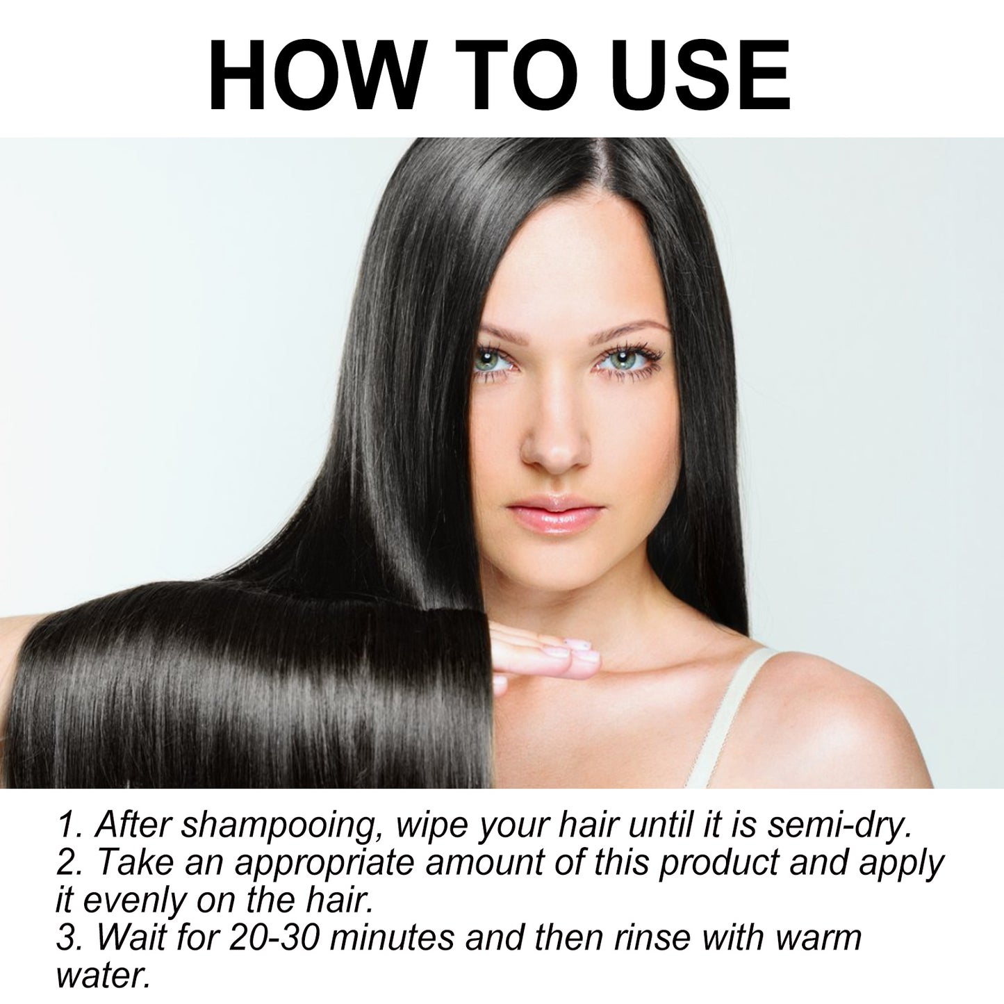 Straightening Hair Cream, Repair Damaged Dry Split Hair Smoothing Straightening Mask