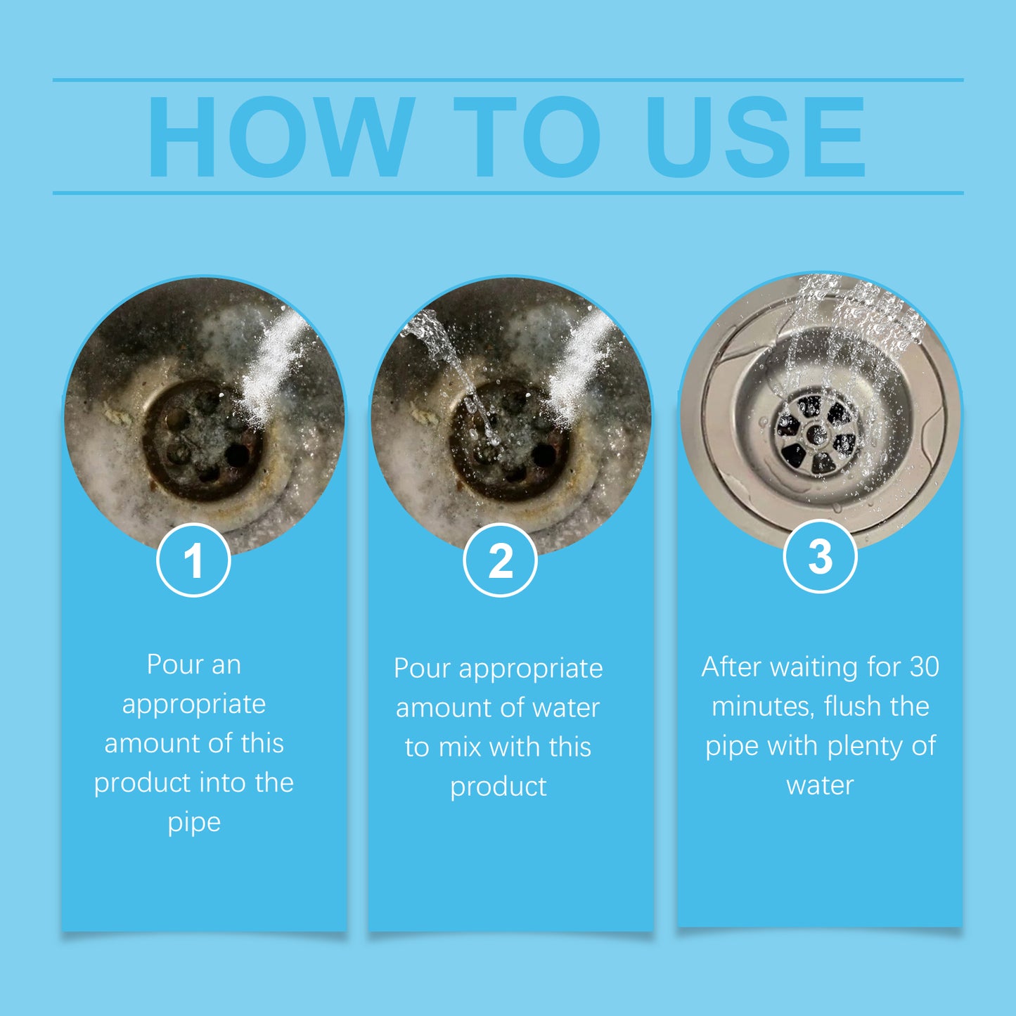 Drain Clogging Dredging Agent, Kitchen Drain Toilet Pipe Clogging Dredging Cleaning And Decontamination