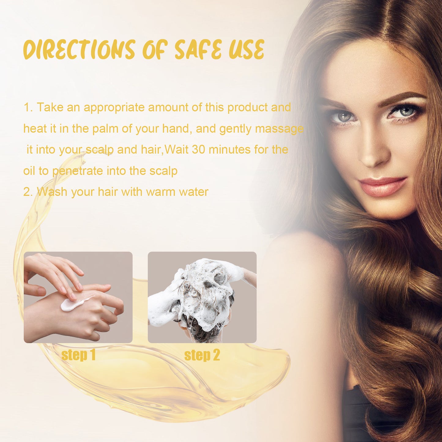 Batana Oil, Hydrating Repair Hair Sere Short-Tempered Soft Thick Hair Oil