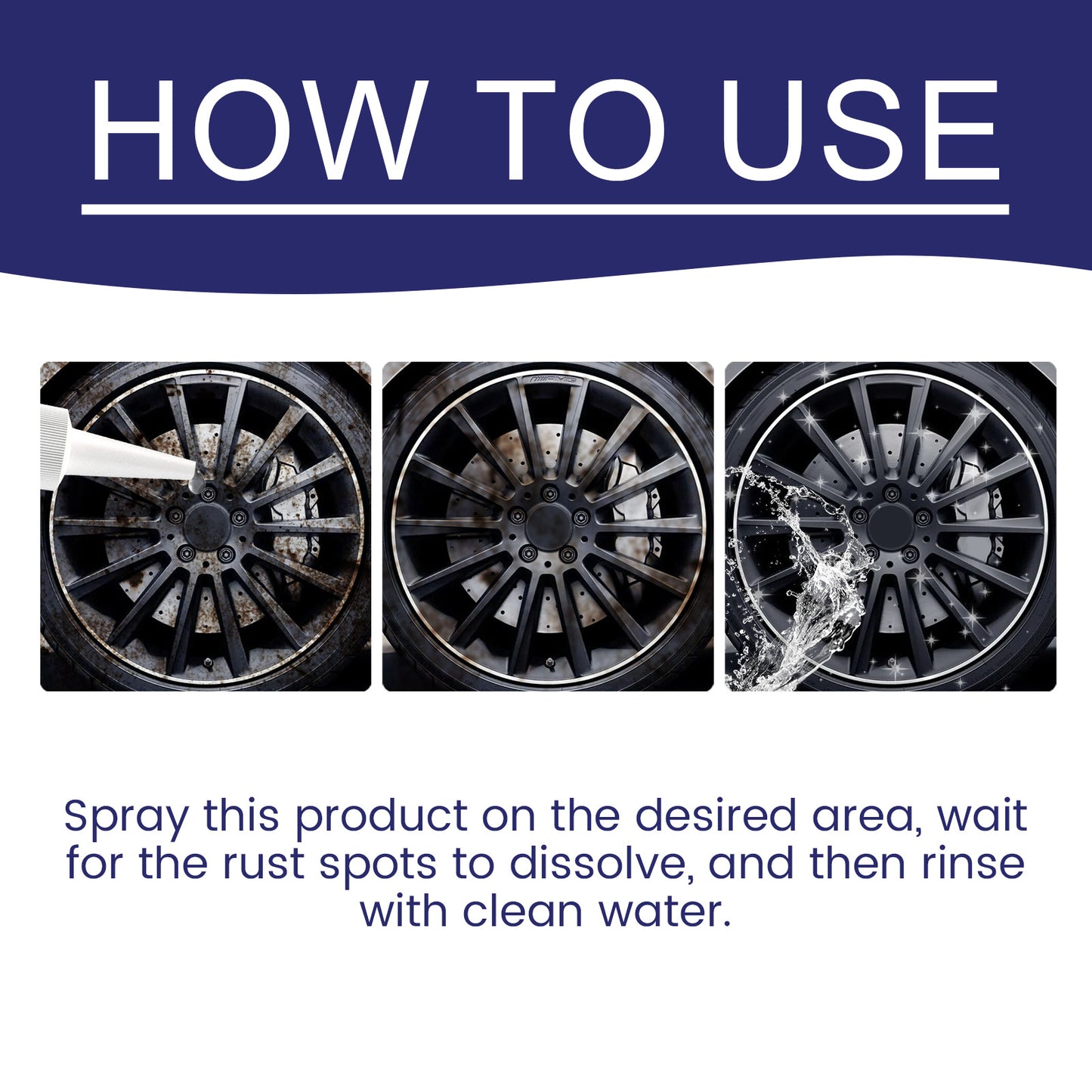 Anti Rust Lubricant, Automobile Wheel Reconditioning Plating Crystal Rust Care And Maintenance Cleaning Agent