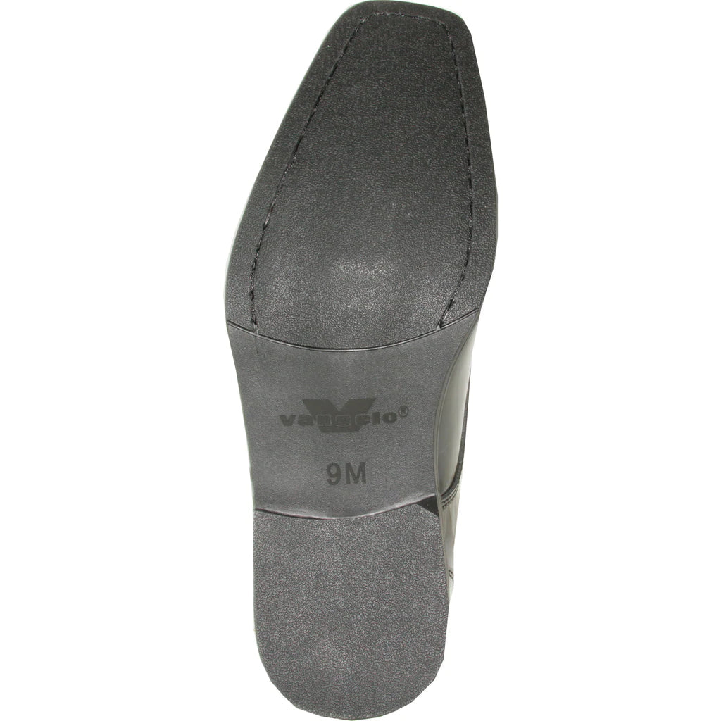 "Matteo" Black Vangelo Tuxedo Shoes