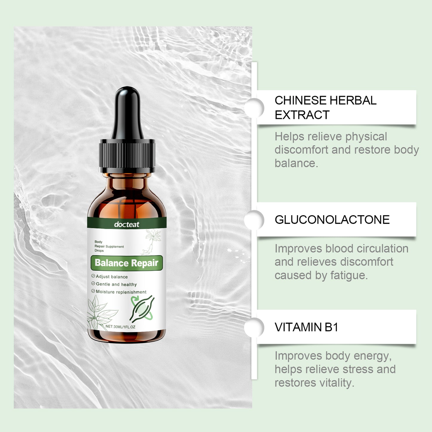 Docteat Body Care Drops Body Leg Muscle Care Gentle Care Body Care Supplement Drops