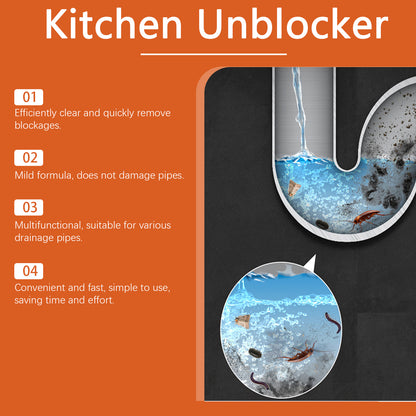 Kitchen Unblocker, Sink Drain Pipe Kitchen Toilet Pipe Quickly Dredge