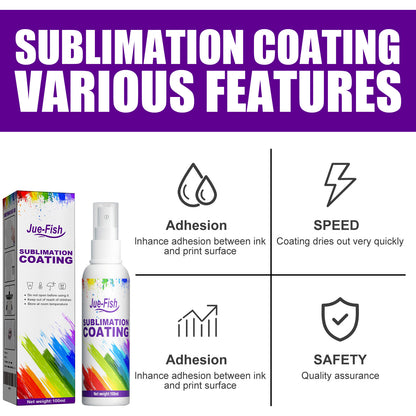 Sublimation Coating Spray Clothing Hot Drawing Heat Transfer Printing Wear-Resistant Stain Resistant Multi-Purpose Adhesion