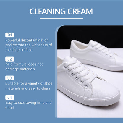 Small White Shoe Cleaning Cream Wash Free Upper To Remove Stains Bright White Multi-Functional Shoe Cleaning Cream