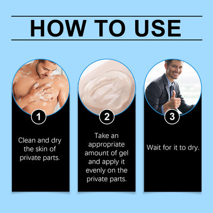 North Moon Men's Body Care Gel Gentle Moisturizing Herbal Treatment Gel For Men's Body Skin