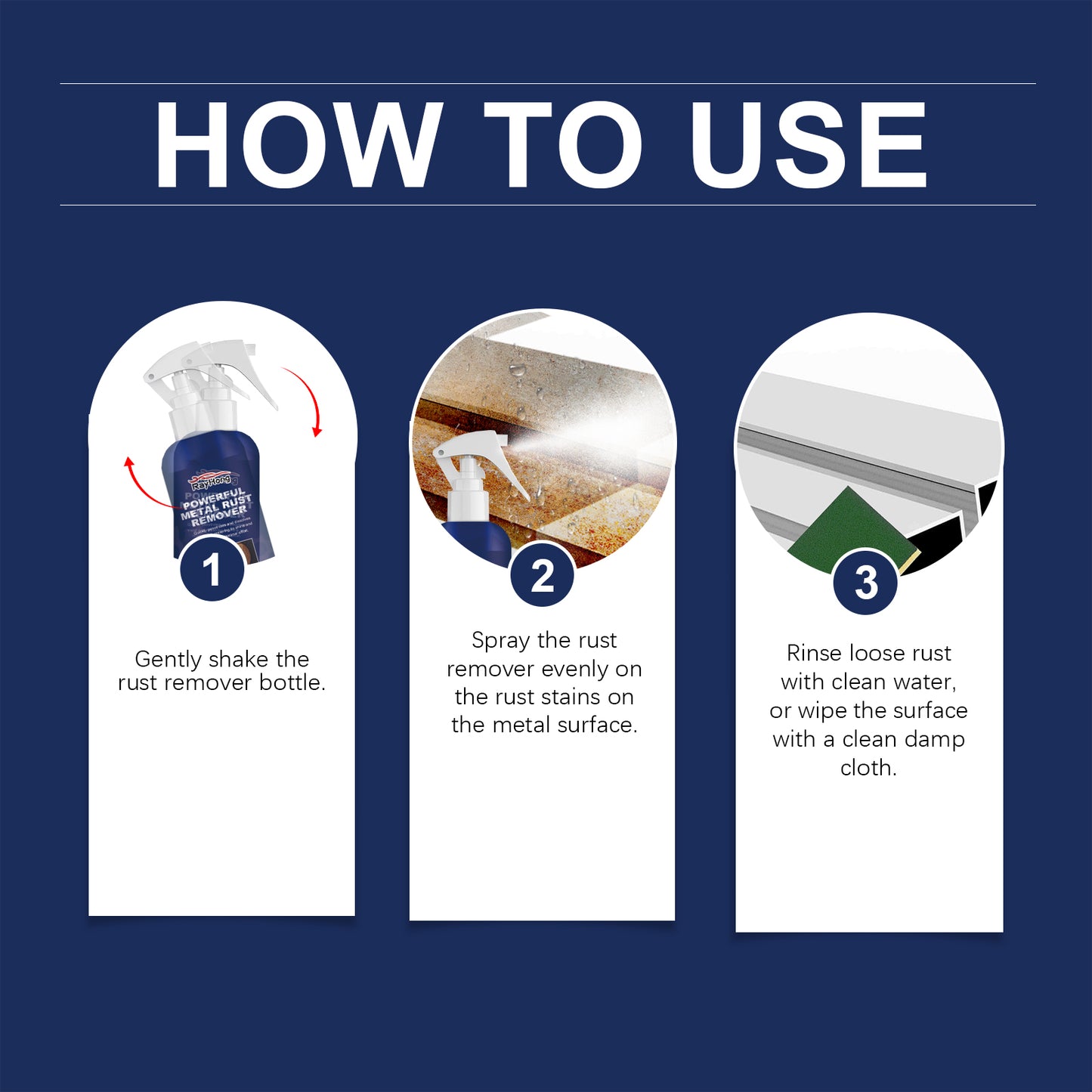 Rayhong Metal Rust Remover, Vehicle Cleaning Paint Tire Rust Remover And Rust Remover Curing Agent