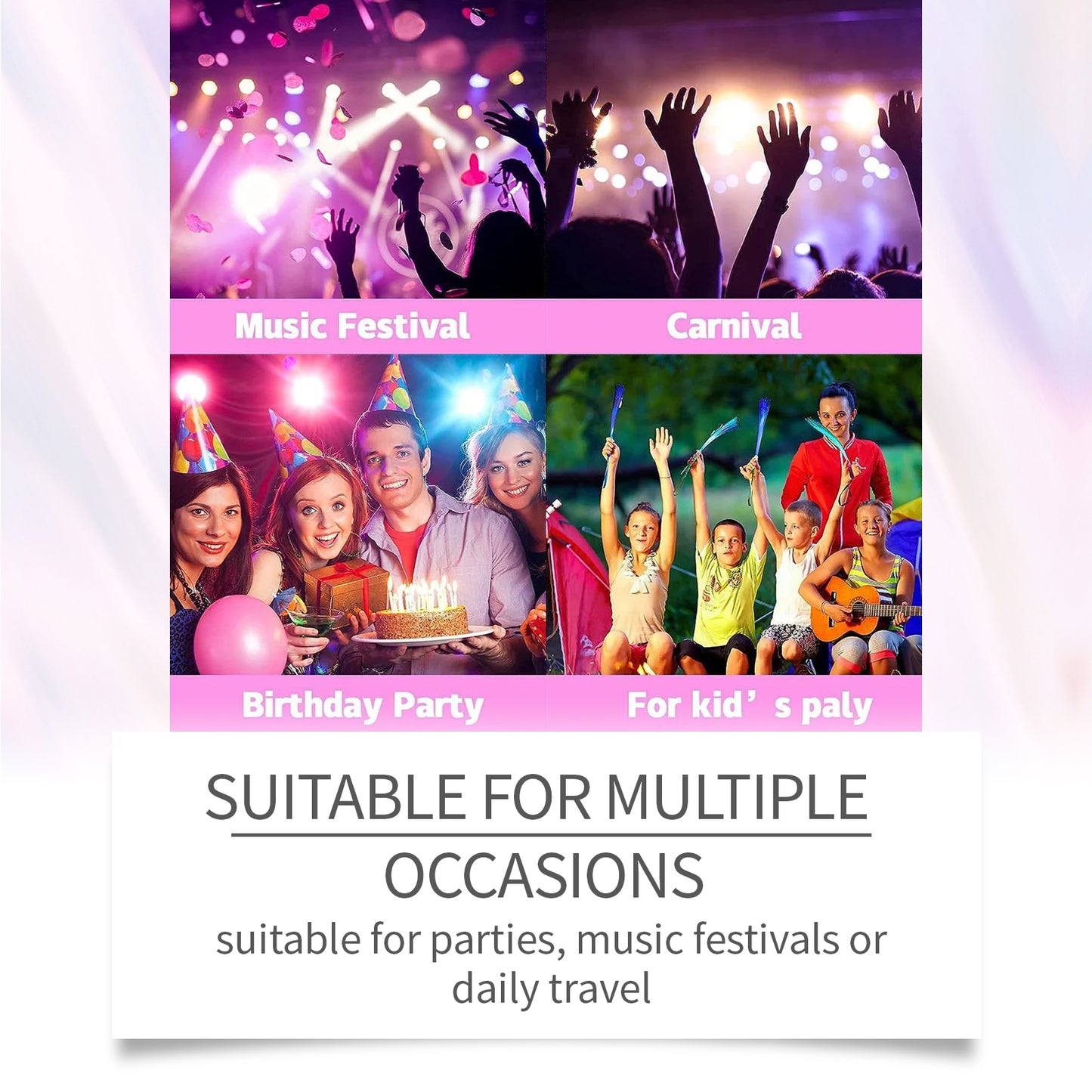 Jaysuing  Sequined Glitter Stick (Pink), Party, Dance, Performance, Makeup, Face, Body, Collarbone, Highlight And Shine