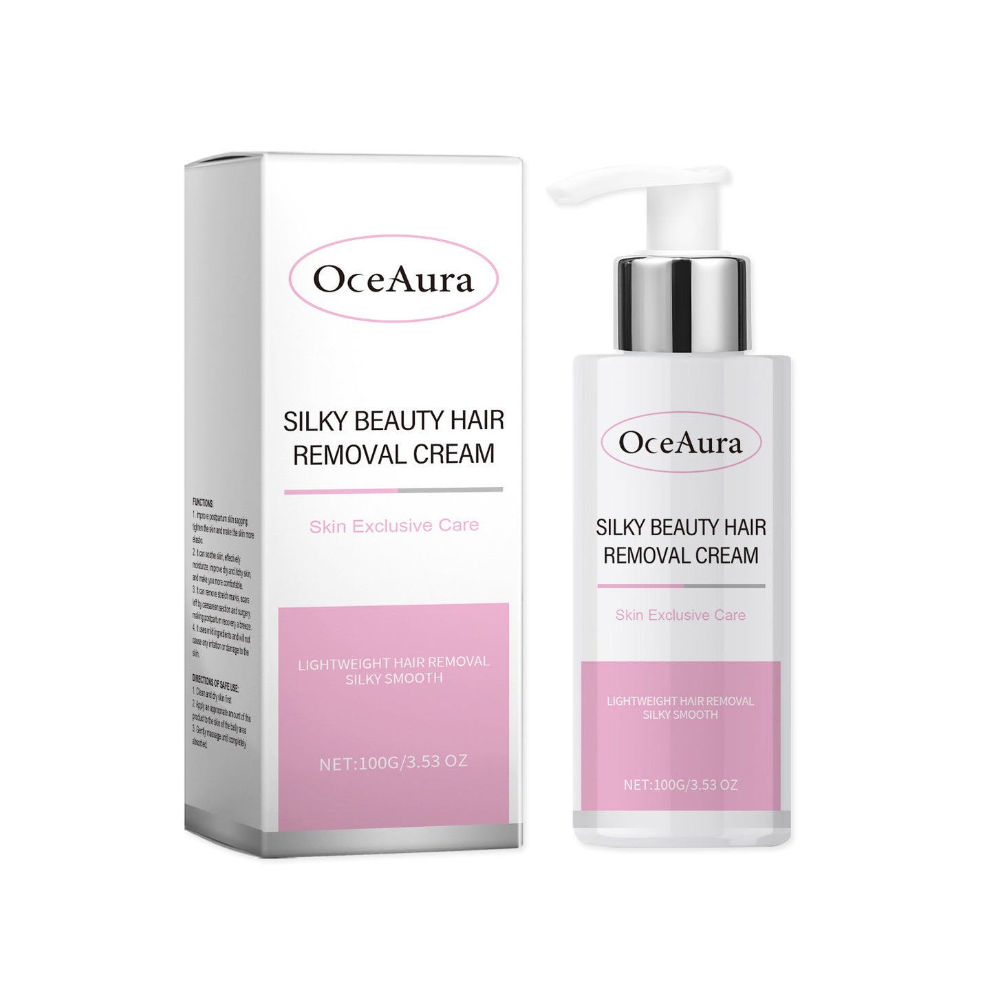 Oceaura Silky Hair Removal Cream For Women Armpit Hair, Leg Hair, Whole Body Hair Care For Soft, Smooth And Delicate Skin