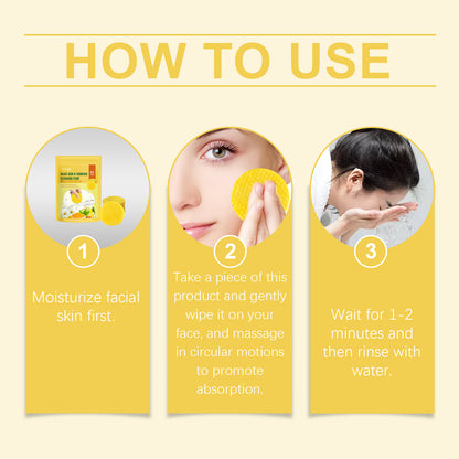 Turmeric Acid Cleansing Pad Gently Cleanses Face, Moisturizes Skin, Moisturizes Oil And Cleanses Face