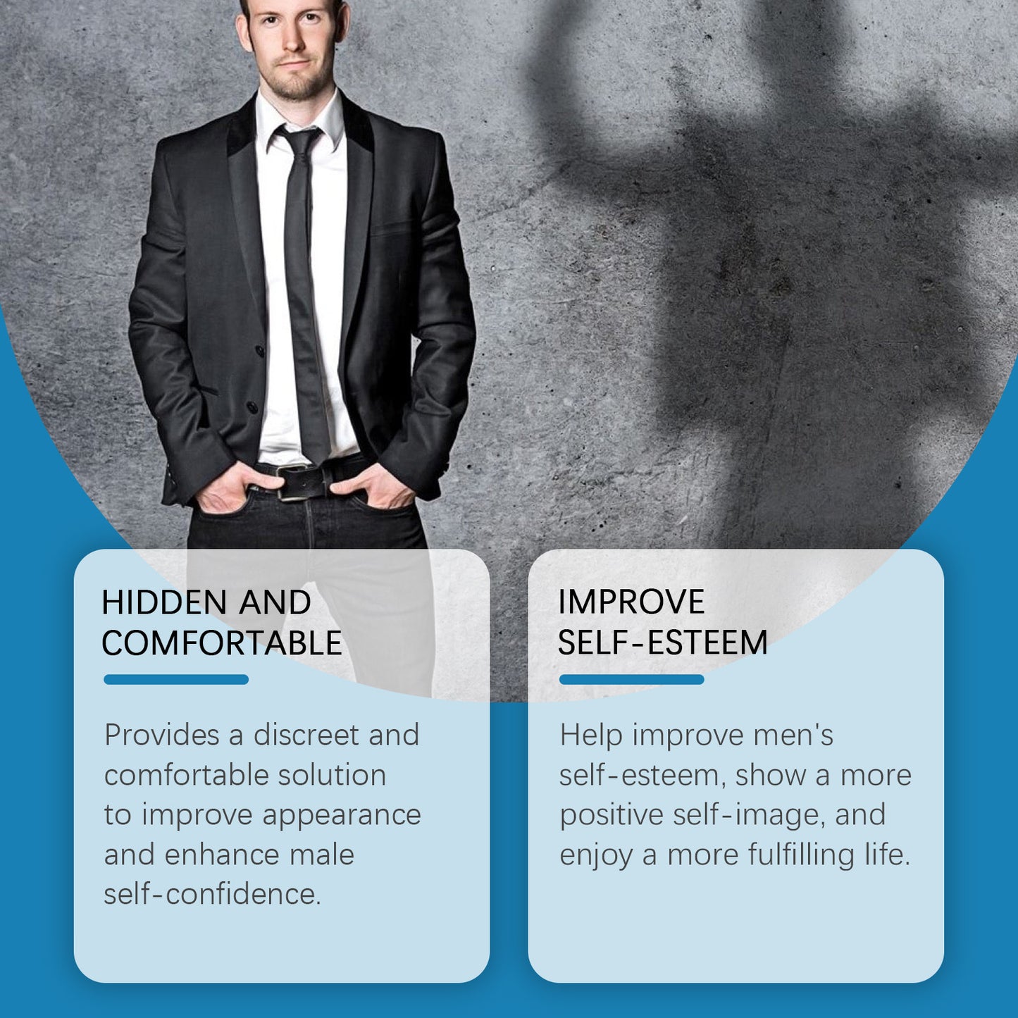 North Moon Men's Body Care Mat Men's Body Care Mat Breathable Anti-Wear Comfortable Material