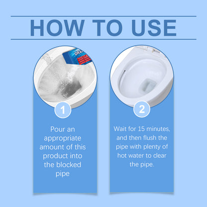 Pipe Dredging Powder, Toilet Pipe Toilet Floor Drain Kitchen Drain Clogged Dredging Powder