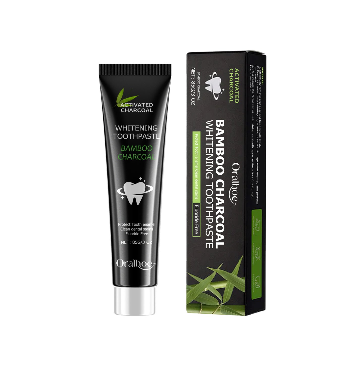 Bamboo Charcoal Toothpaste Freshen Breath, Brightening Teeth And Improving Yellow Tooth Stain Removal Toothpaste