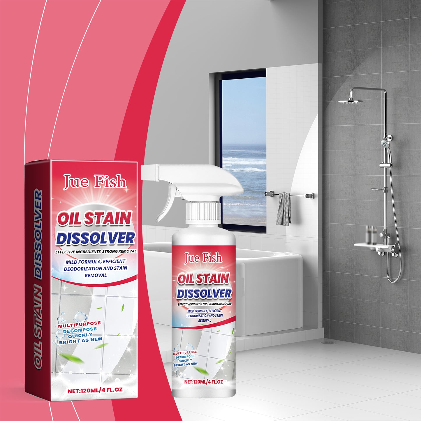 Stain Dissolver, Toilet Tile Toilet Scale Stain Cleaning Multi-Purpose Cleaning Solution