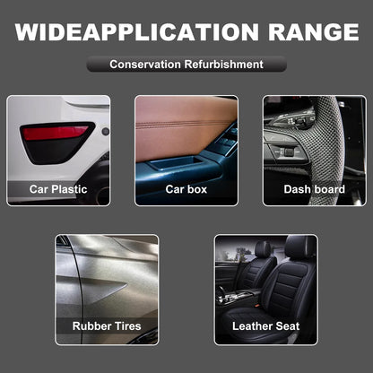 Plastic Restorer, Car Seat Interior Instrument Panel Cleaning Decontamination Polish Refurbishing Agent