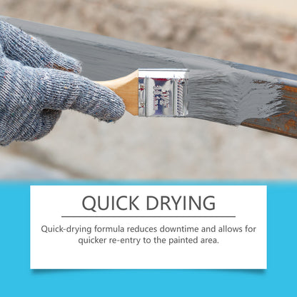 Multi-Purpose Floor Paint, Waterproof And Anti-Wear Metallic Paint, Impermeable Quick-Drying Paint Floor Renovation Paint