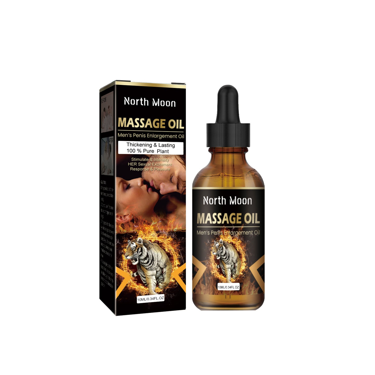 North moon Men's Penis Enlargement Oil, Men's Body Care Massage Moisturizing Topical Essential Oil