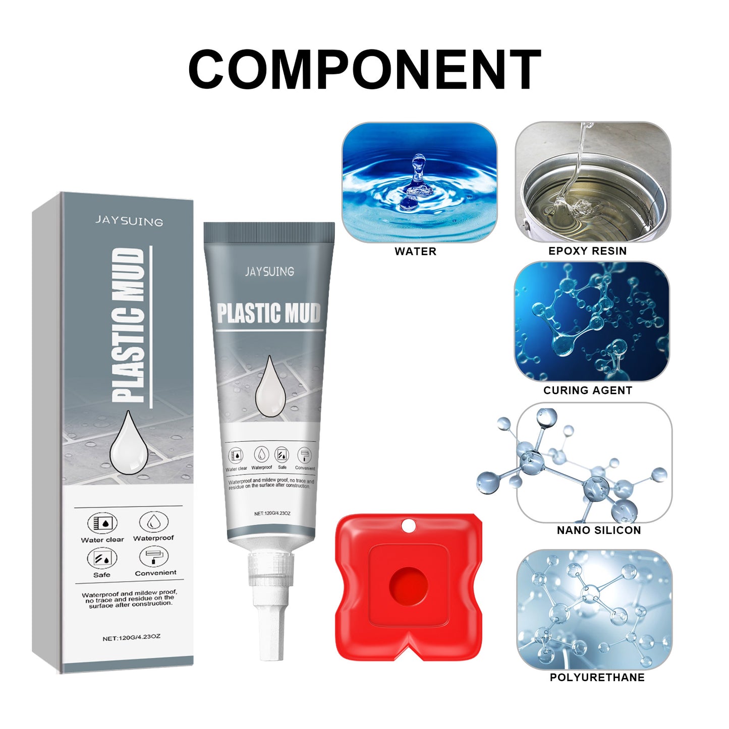 Plastic Cement Sealant, Wall And Floor Tile Crack Repair Glue Seam Tile Adhesive