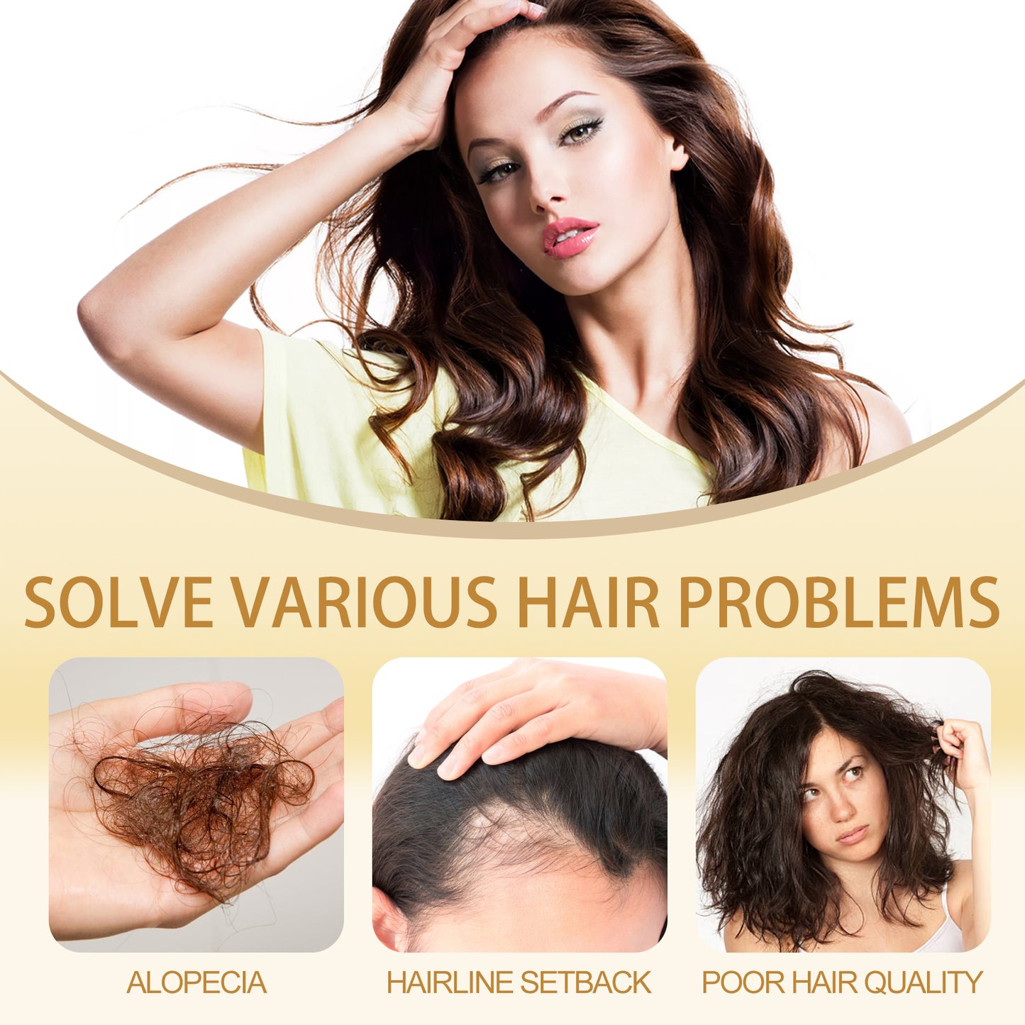 Hair Growth Cream, Thick Hair Strong Hair Nourish Scalp Hair Root Smooth Furry Split Hair Cream