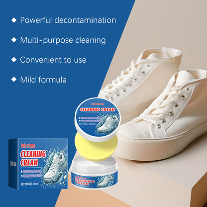 Small White Shoe Cleaning Cream Wash Free Upper To Remove Stains Bright White Multi-Functional Shoe Cleaning Cream