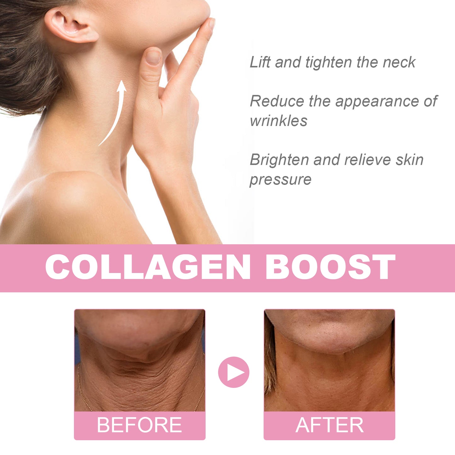 Hydra Collagen Neck Repair Cream, Firming Skin Lighten Neck Lines Moisturizing Beauty Neck Care Cream