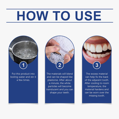 Solid Dental Glue, Temporary Dental Fillings For Modified Teeth And Dentures For Dentures