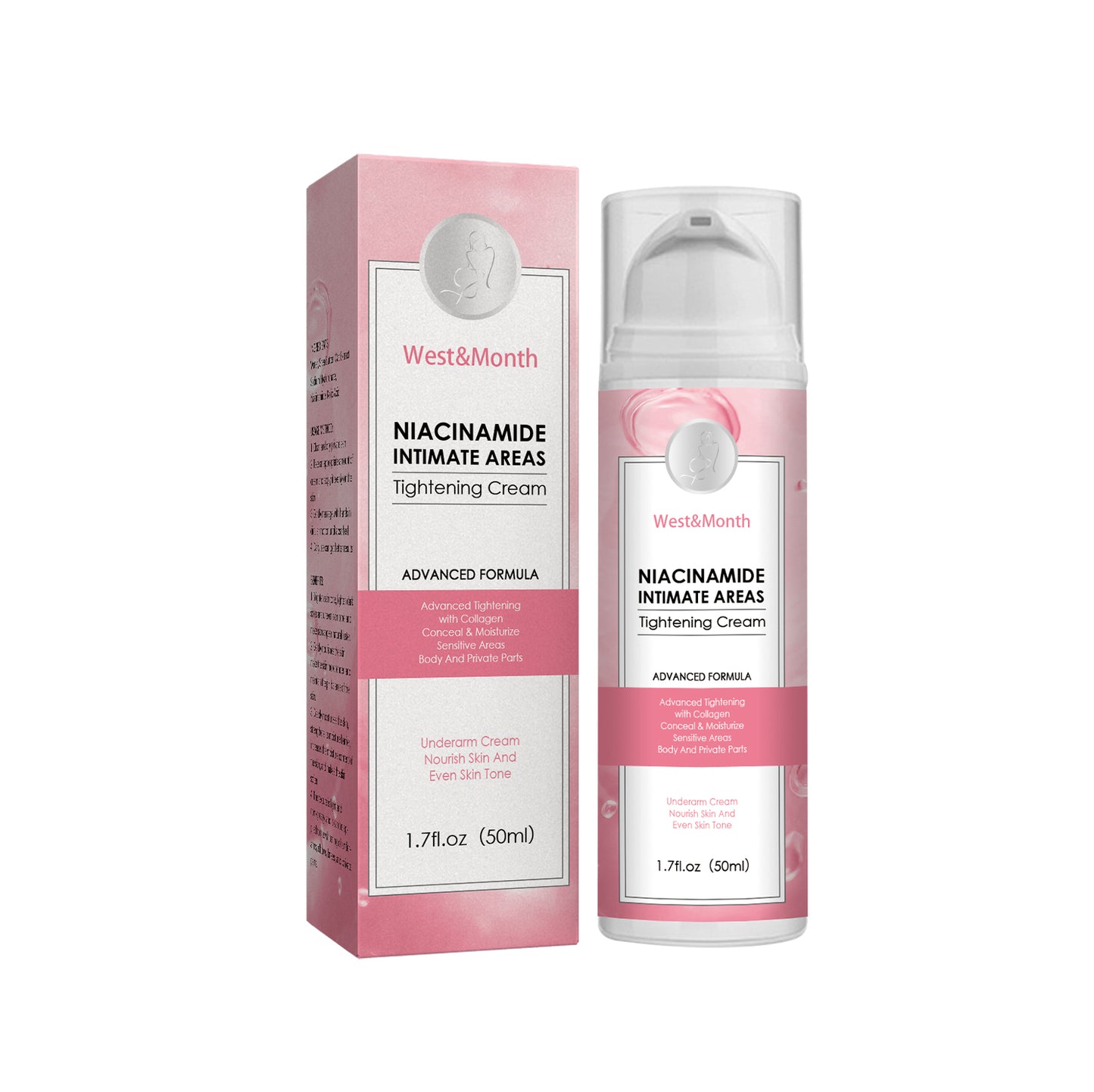 Niacinamide Intimate Areas Tightening Cream, Fade Dark Skin Even Skin Tone Beauty Skin Whiten Cream