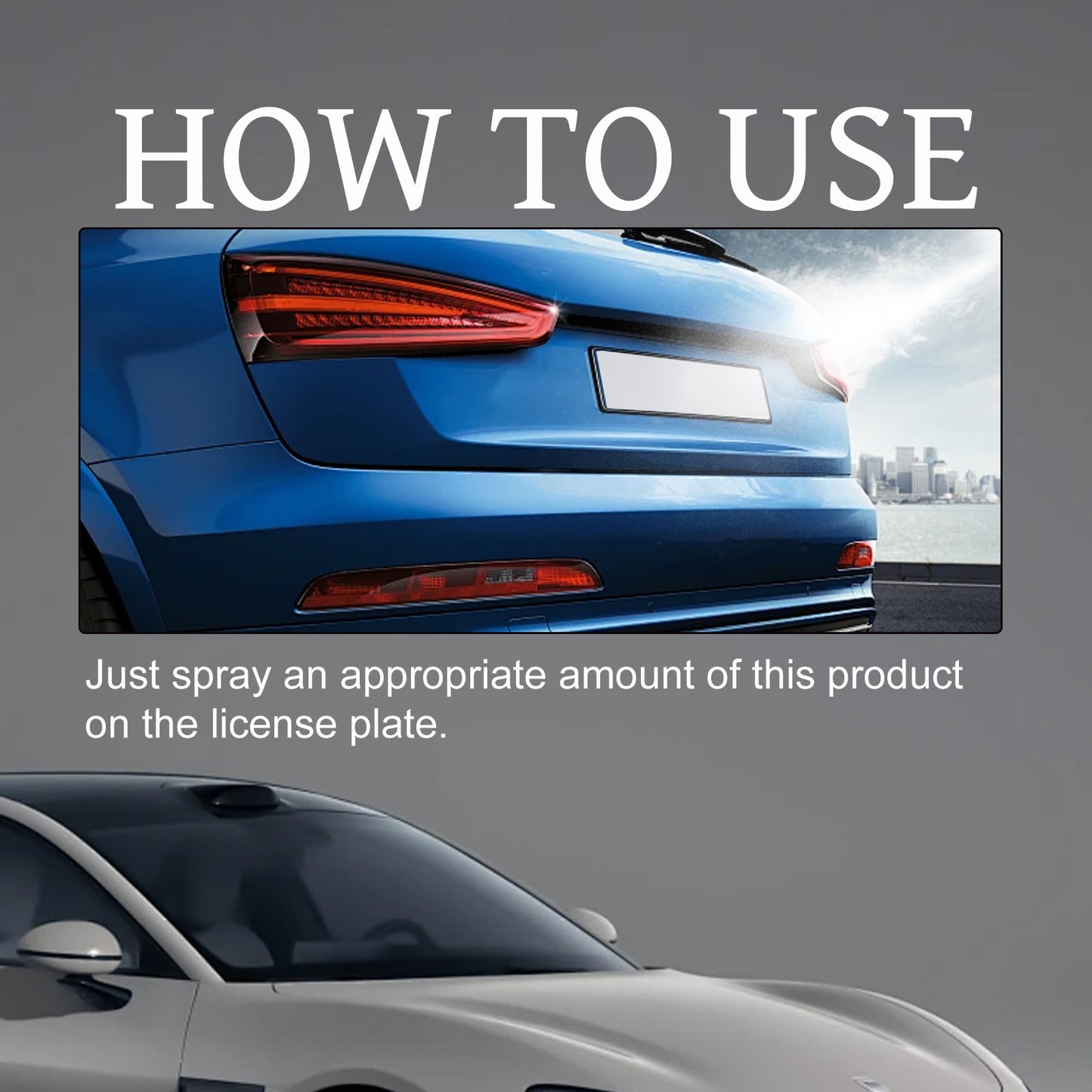 Homonth Invisible License Plate Spray, Long-Lasting And Effective Transparent Coating Invisible Defense License Plate Spray For Vehicles