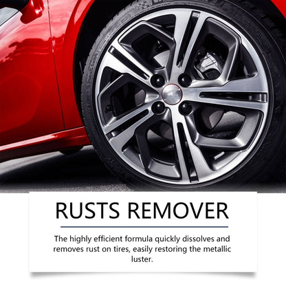 Homonth Automobile Tire Rust Spray, Dust Cleaning Steel Ring Rust Polishing Clean Wheel Rust Remover