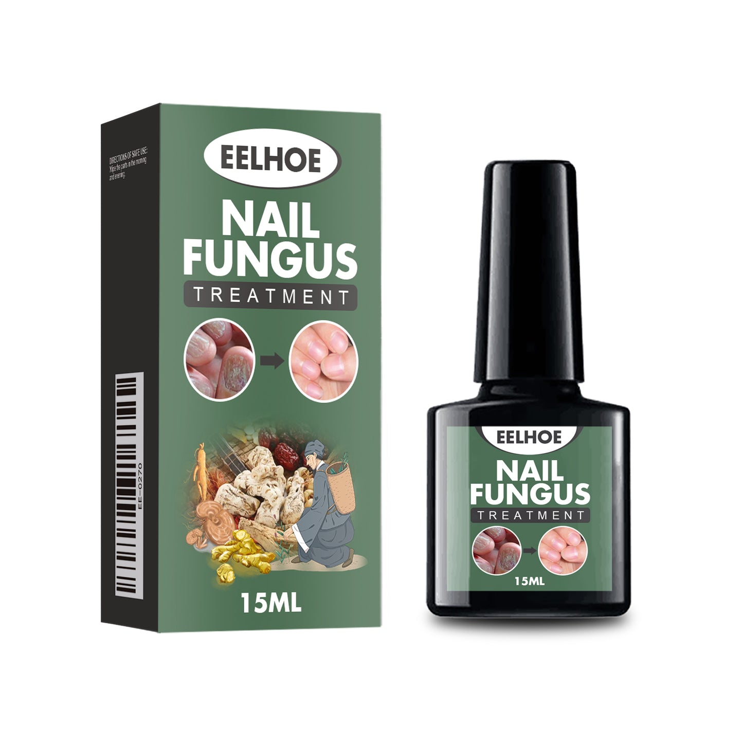 EELHOE Hand, Foot And Nail Polish Repair Solution Hand, Foot And Nail Polish Care Repair Nail Thickening And Softening Solution