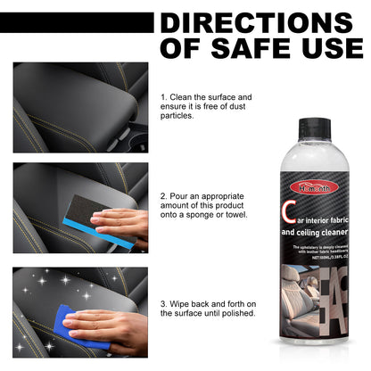 Automotive Leather Polish, Car Interior Leather Seat Leather Maintenance Refurbishment Decontamination Cleaning Agent
