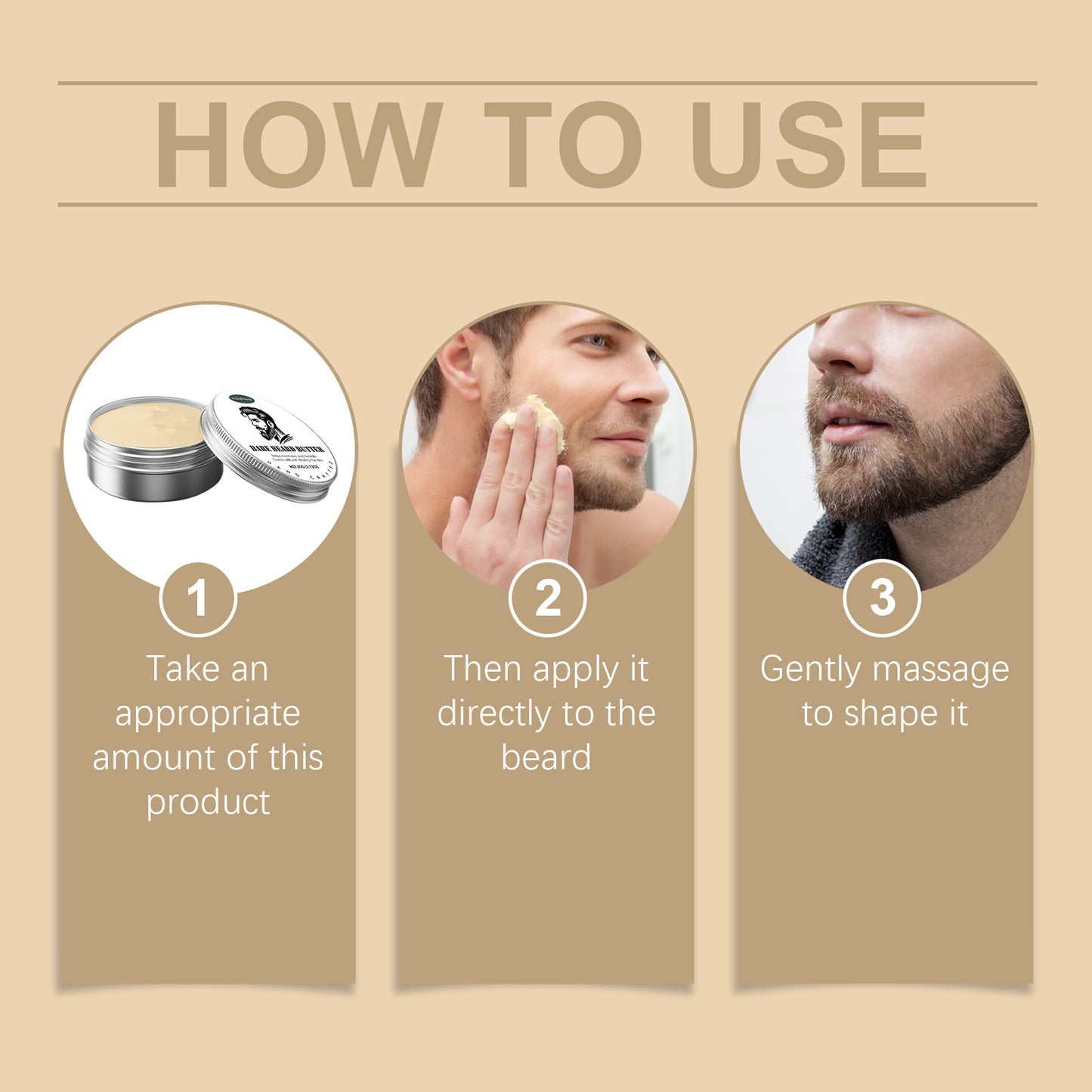 Woodsleep Men's Beard Care Wax, Soft, Set And Nourishing Care Care, Moisturizing, Gentle And Comfortable Beard