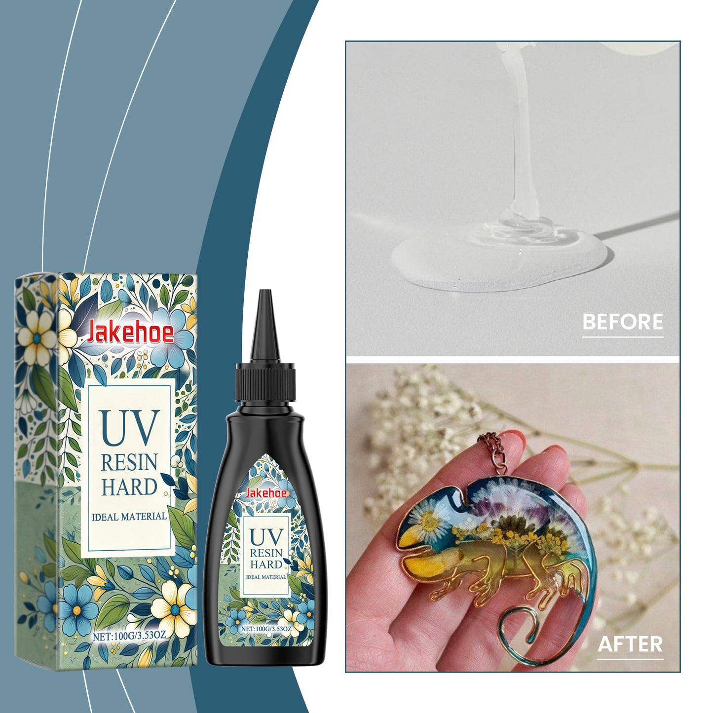 Resin Glue, High Transparent Resin Drop Glue Diy Hand-Made Shadowless Glue Quick Dry Drop Glue