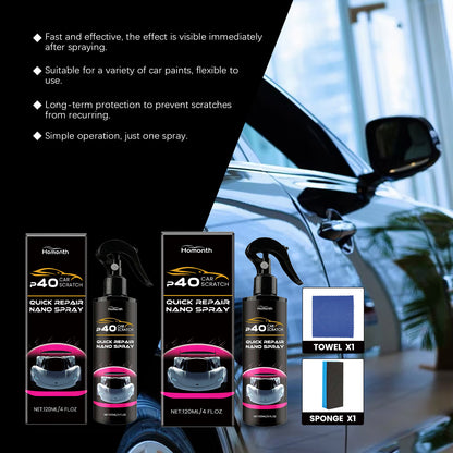 Homonth Nanometer Spray, For Rapid Repair Of Car Scratches, Cleaning, Decontamination, Polishing And Care Of Car Paint Surface Scratches