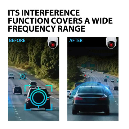 Car Stealth Jammer, Portable Radio Jammer With Adjustable Blocking Signal Coverage