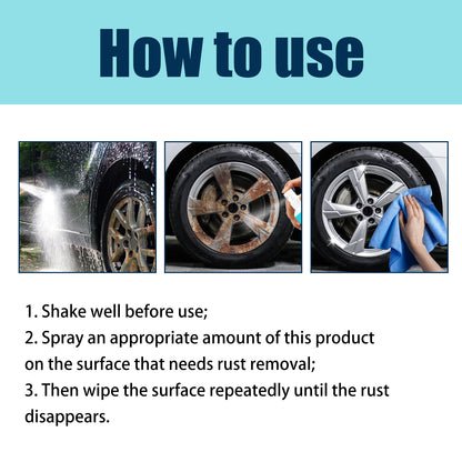 Iron Powder Remover, Strong Cleaning Reconditioning Rust Remover Spray For Car Metal Parts