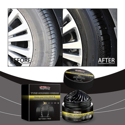 Rayhong Car Tire Retreading Wax, Durable Protection Against Dirt Tire Aging Dust Polishing Wheel Retreading Wax