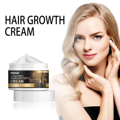 Hair Growth Cream, Thick Hair Strong Hair Nourish Scalp Hair Root Smooth Furry Split Hair Cream