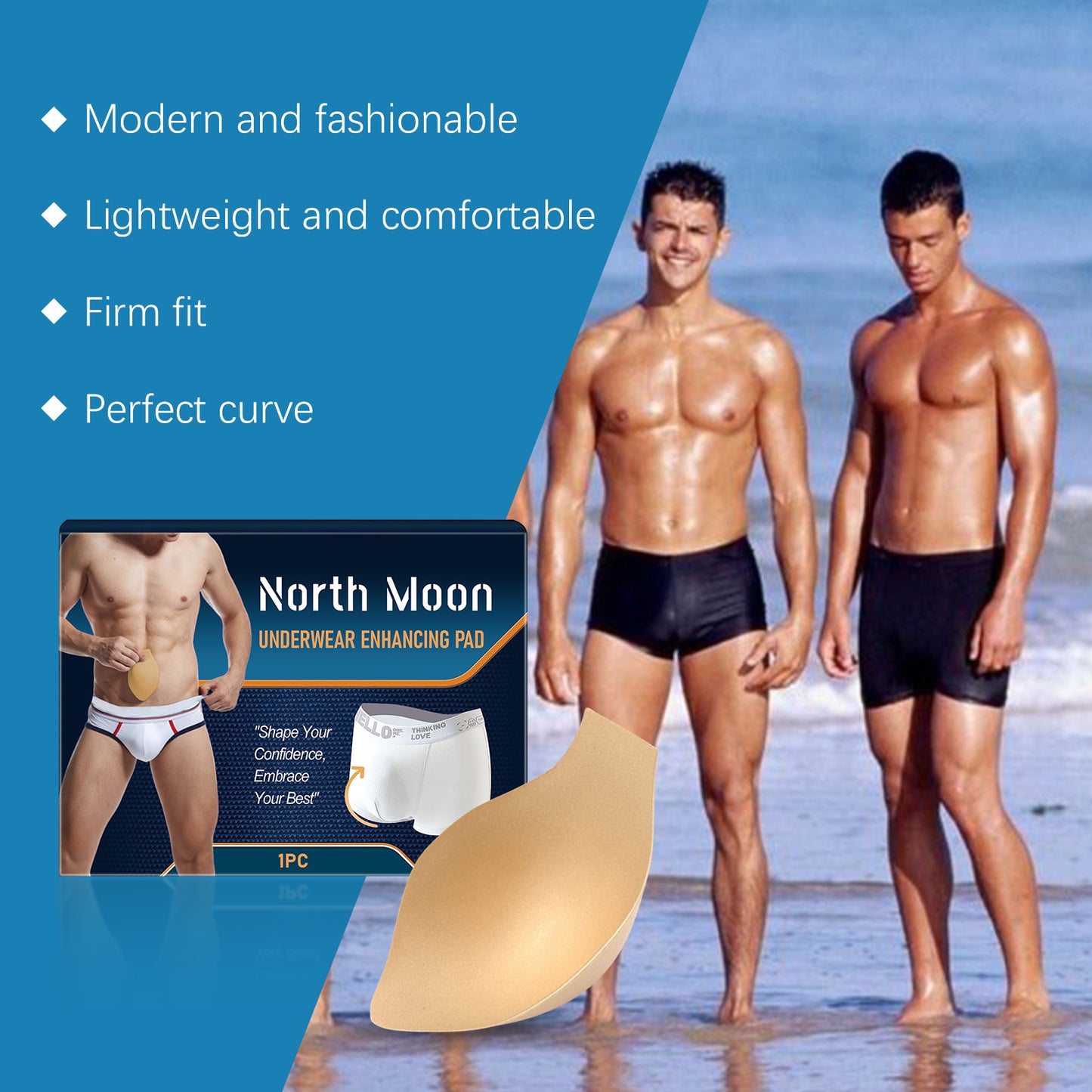 North Moon Men's Body Care Mat Men's Body Care Mat Breathable Anti-Wear Comfortable Material