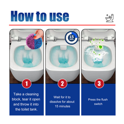 Jaysuing Toilet Cleaning Block, Deodorizing Remove Scale And Urine Stains Household Toilet Cleaning Block