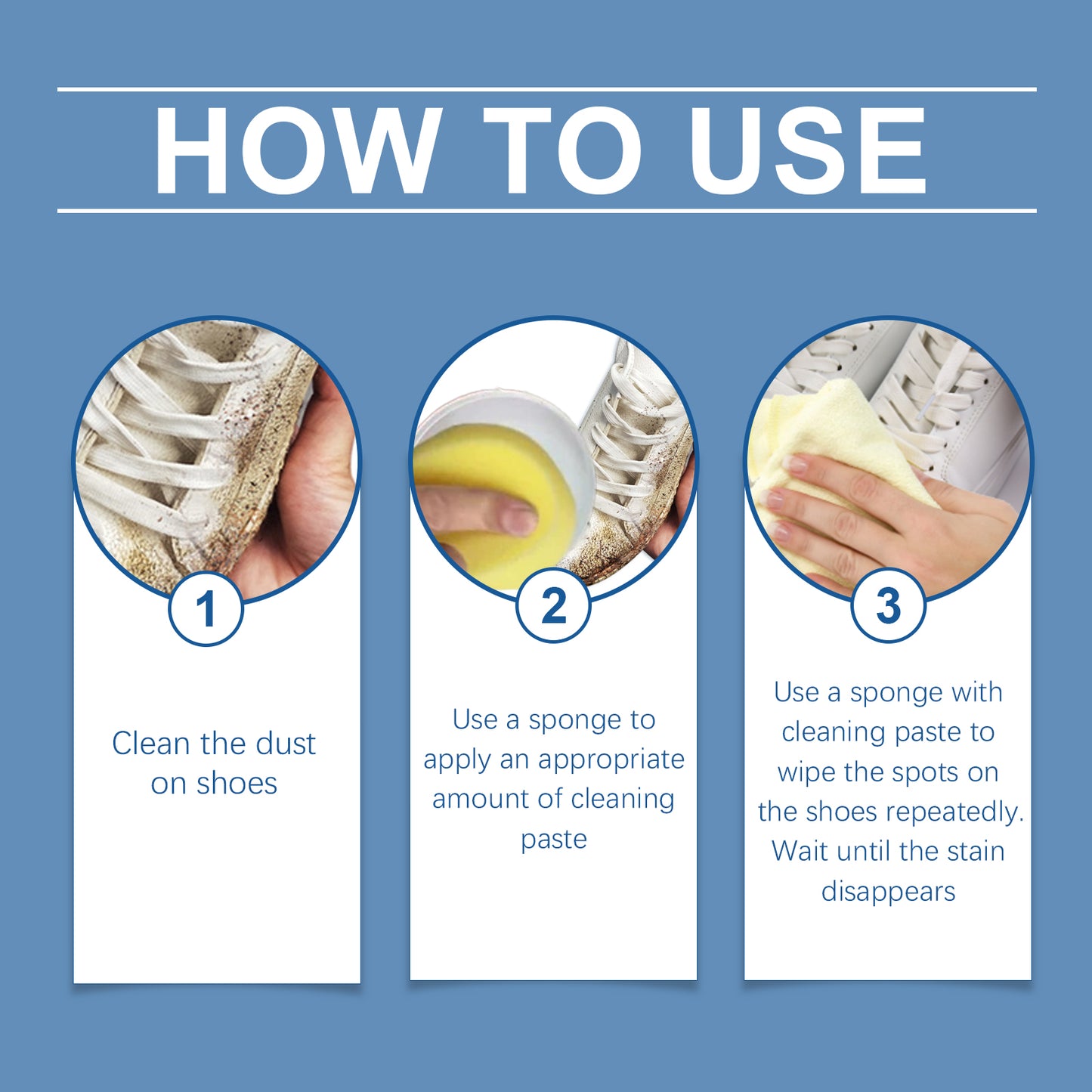 Small White Shoe Cleaning Cream Wash Free Upper To Remove Stains Bright White Multi-Functional Shoe Cleaning Cream