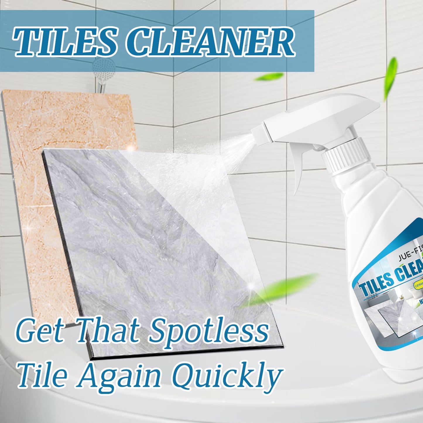 Tile Cleaner, Bathroom Tile Floor Marble Bright Strong Dirt Remover