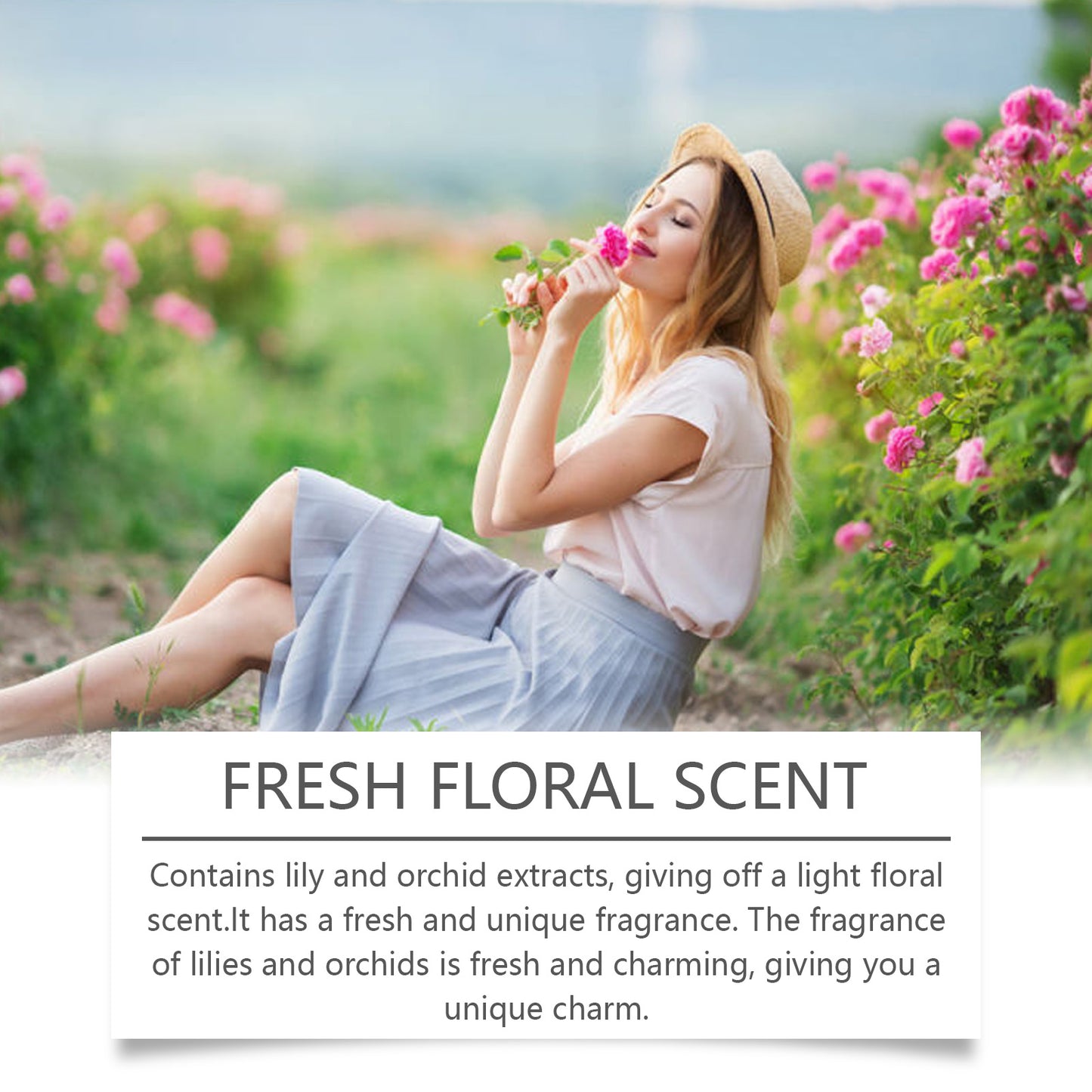 Rolling Perfume Series Flowers Lasting Fresh Light Fragrance Exudes Charm Keep Fragrance Portable Rolling Perfume