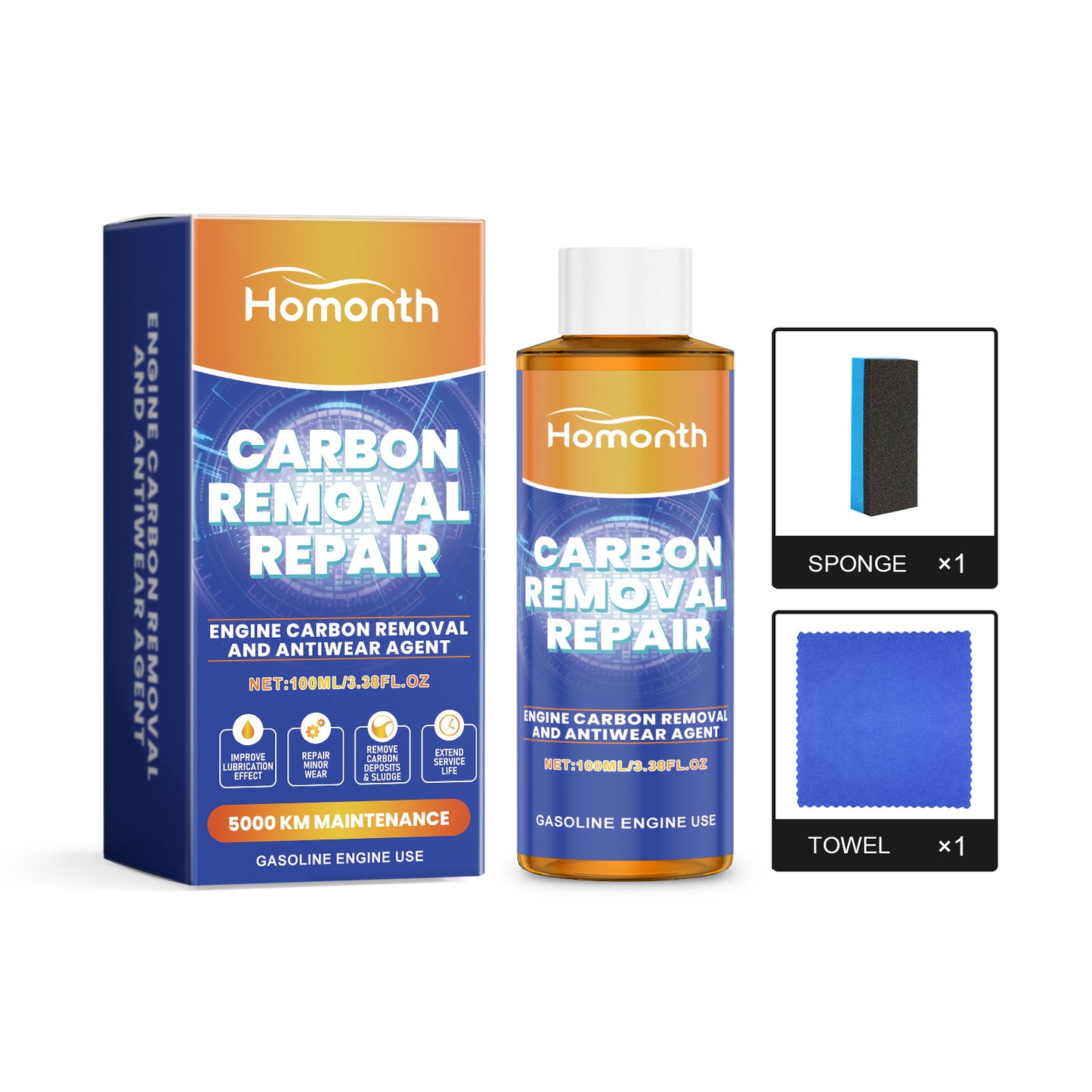 Homonth Engine Carbon Removal Anti-Wear Additives Automotive Engine Anti-Wear Rust And Noise Reduction Curing Agent